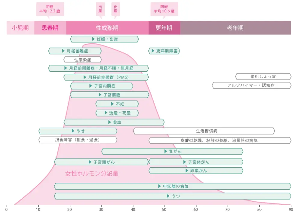 女性特有の健康課題